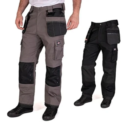Image of Lee Cooper Men&#039;s Holster Pocket Cargo Trouser, Grey/Black, 40W 33L UK