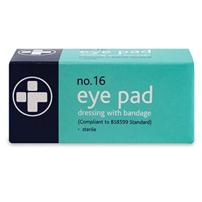 Image of Reliance Medical First Aid Eye Pad Bandage Thick, Comfortable, Sterile, Individually Boxed Dressing with Stretch for Wounds and Injuries, Pack of 10