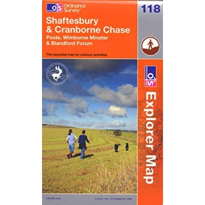 Image of Explorer Active 118 Shaftesbury &amp; Cranborne Chase Map With Digital Version