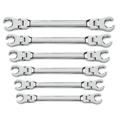 Image of GEARWRENCH 6 Pc. Flex Flare Nut Wrench, Metric 81911D
