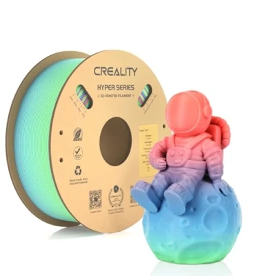 Image of Creality Official Hyper PLA Filament Rainbow L 1KG, 3D Printer for High Speed Printing, Durable and Resistant, Smooth, Overhang Performance Dimensional Accuracy +/ 0.03mm, 2.2lbs/Spool