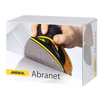 Image of Mirka Abranet sanding triangle with net for corner sanders 100x152x152 mm / Grip Grit P100 50 pcs wood, filler, varnish, plastic AE219F1012