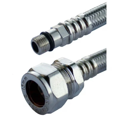 Image of Oracstar Flexible Tap Connector Pair 15mm x 10mm 30cm