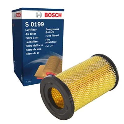 Image of 165469S000, 165469S001, 165469S010, 16546VK500, 16546VK501 Air Filter BOSCH F 026 400 199 228mm 133mm 145mm Insert NISSAN: Navara Pickup