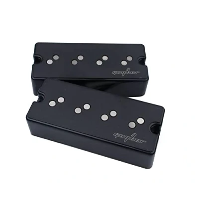 Image of Guyker Double Noise Reduction Pickups Split Coil Humbucking 4 String Bass Bridge + Neck Alnico Black, GK DB4N