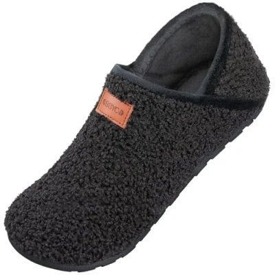Image of OBBYCO Women&#039;s Men&#039;s Fuzzy Fur Slippers Casual House Shoes Non Slip Slipper Warm Closed Back Indoor Outdoor 9/10 UK 44/45 EU