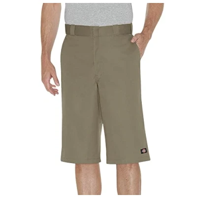 Image of Dickies Men&#039;s 15 Inch Inseam Work Short with Multi Use Pocket Utility Pants, Khaki, 32