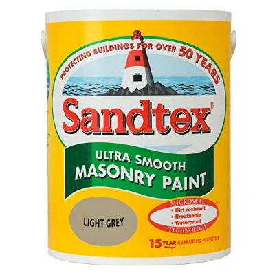 Image of Sandtex Ultra Smooth Masonry Paint 5L Light Grey