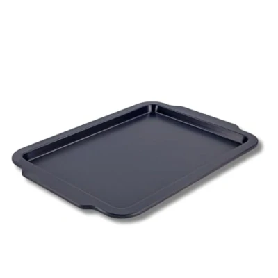 Image of Scoville Ultra Lift 40cm Baking Tray, Non Stick Flat Rectangular Sheet, Large Oven Easy to Clean, Safe Up 260C, Dishwasher Safe, PFOA Free, Aluminium, Grey