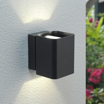 Image of Lucande LED outdoor wall light Nikolas