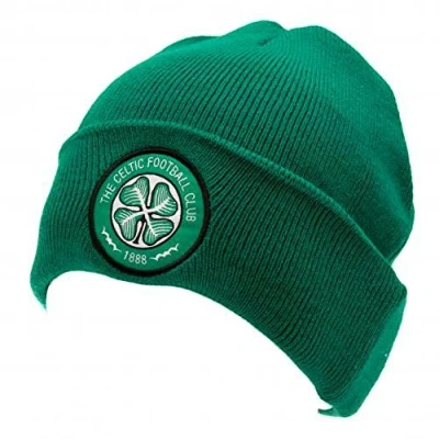 Image of Official Celtic FC Knitted Hat Multicoloured
