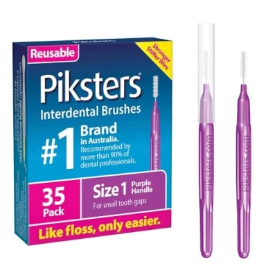 Image of Piksters Interdental Brushes (35 Pack, Size 1 (Purple))