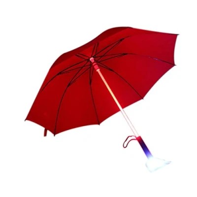 Image of Fashion 7 Colour changing LED Light Lightsaber Umbrella Travel Accessory (Red)