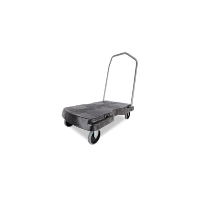 Image of Rubbermaid Triple Standard Trolley Black