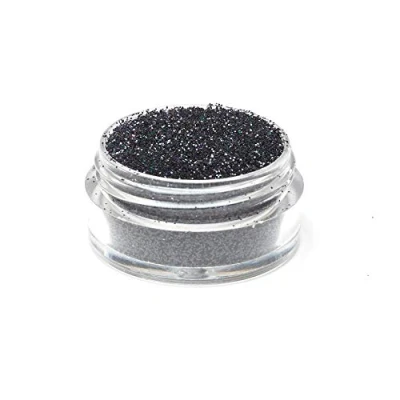 Image of Ultra Fine Glitter/Nail Art Floristry Dust/Wine Glass &amp; Crafting Glitters/Card Making Supplies / 0.008&quot; Pack of Glitter 10g 25g 50g 100g (Black Holographic, 25g)