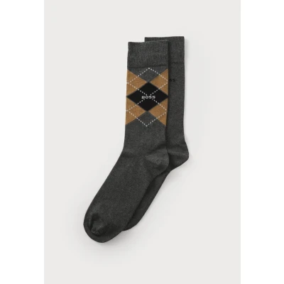 Image of BOSS Men&#039;s 2P RS Argyle Col CC Regular Socks, Dark Blue, 43 46
