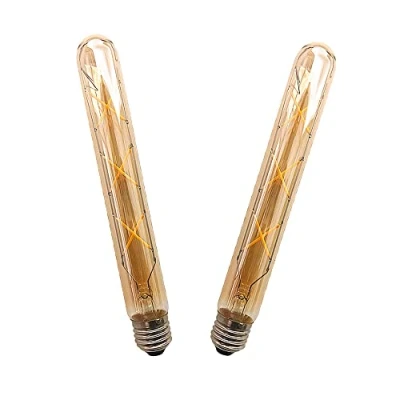 Image of ZRJIA E27 T30 225mm Decorative LED Bulb Vintage Retro Industrial Antique Edison 6W 600lm 2700K Warm White 360 230V, No Flicker, Not Dimmable (Pack of 2)
