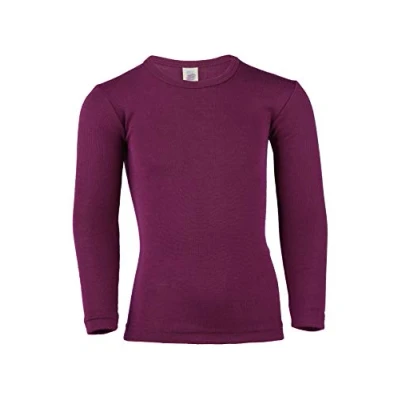 Image of Engel Children&#039;s Underwear Vest, 70% Organic Merino Wool, 30% Silk (4 6 Years EU 116, Orchid)