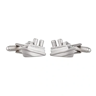 Image of Cruise Ship Cufflinks Presented In Onyx Art London Cufflink Gift Box