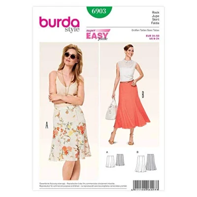 Image of Burda B6903 Skirt Sewing Pattern 19 x 13 cm