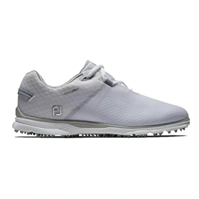 Image of FootJoy Women&#039;s Prosl Sport Golf Shoe, White Black Burgundy, 7 UK