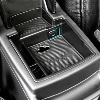 Image of GOFORJUMP Armrest Storage Box For A/UDI Q5 2009 2017 Center Console Bin Glove Tray Holder Case Car Organizer 2010 2011 2012 2013 2014 2015