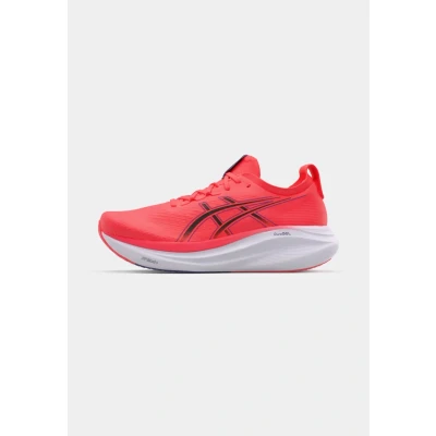 Image of Asics GEL Nimbus 27 Road running shoes, Men&#039;s, Size: 12, Flash red/black shoes