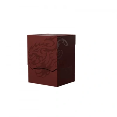 Image of Dragon Shield Card Deck Box Shell: Blood Red/Black Durable and Sturdy TCG, OCG Storage Compatible with Pokemon Yugioh Commander MTG Magic: The Gathering Cards