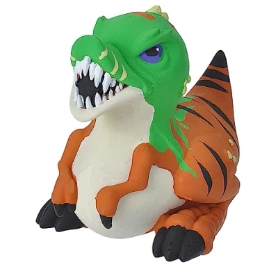 Image of Wild Republic Rubber Duck, T Rex, Gift for Kids, Great Kids and Adults, 4 inches