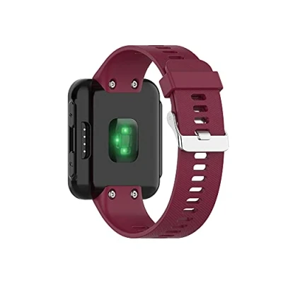 Image of Compatible with Garmin Forerunner 35/ 30 Bands, Silicone Replacement Watchband for 35/Forerunner Running Watch (Wine Red)