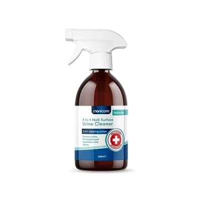 Image of Monicare 3 in 1 Multi Surface Urine Cleaner Stain, Odour Remover &amp; Deodoriser 500ml
