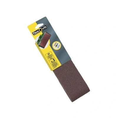 Image of Flexovit FLV26470 Cloth Backed Sanding Belts 75mm x 533mm Fine (2pk)