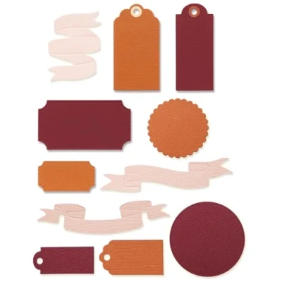 Image of Sizzix Thinlits Die Set Vintage Tags &amp; Banners, One Size