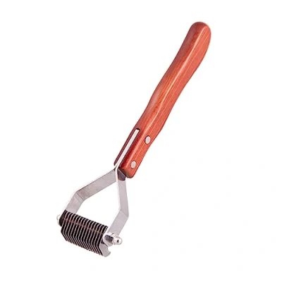 Image of Dezynadog Dematting Coat Rake Deshedding Brush for Dogs Undercoat &amp; Detangling Hair Stripping Suitable Various Types, Small 16 Tooth