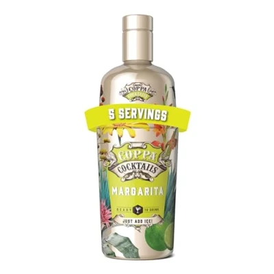 Image of Coppa Cocktails Ready to Drink Margarita Easy Premium Pre Mixed Just Add Ice 14.9% ABV 70cl