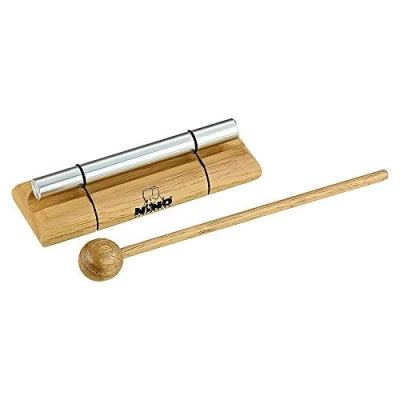 Image of Nino Percussion Energy Chimes Instrument Small with Beater Gift Idea for Children from 3 Years Wood and Aluminium, Natural (NINO579S)