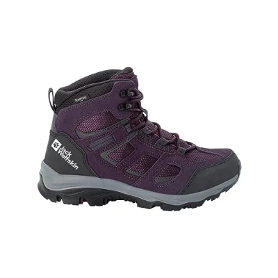 Image of Jack Wolfskin Women&#039;s VOJO 3 TEXAPORE MID W 2023 Walking Shoe, purple/grey, UK