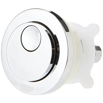 Image of GROHE Round Push Button Actuation Ø 50 mm with Eco Chrome 39056000