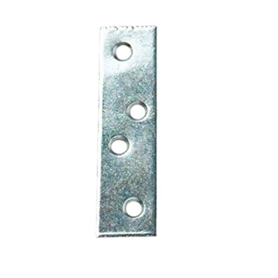 Image of Merriway BH05366 (4 Pcs) Repair Bracket Brace Plate Straight, BZP 125mm Pack of 4 Pieces
