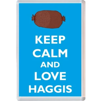 Image of Keep Calm and Love Haggis Novelty Jumbo Fridge Magnet