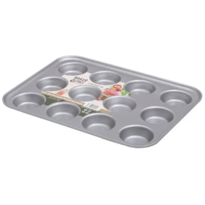 Image of Baker &amp; Salt Non Stick 12 Cup Cupcake Tin
