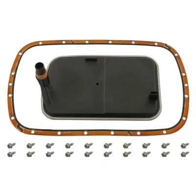 Image of 24111423605, 24117507643, 24117510010, 24117533657, 24117557071 Hydraulic Filter Set, automatic transmission BLUE PRINT ADB112131 BMW: X3, 5 Saloon
