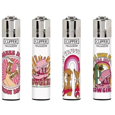 Image of 4 X clipper lighters Lighter New Edition, Mini Limited edition lighter, funny (No Fuel) Rendom Colour