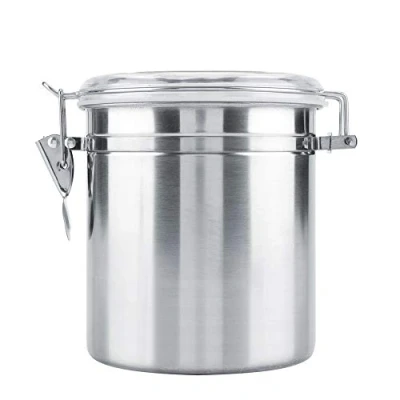Image of Zerodis Coffee Container, Premium Stainless Steel Container Vacuum Airtight Storage Jar for Sugar Tea Bean(1400ml)