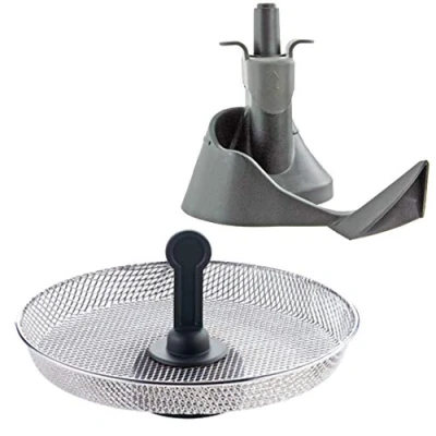 Image of SPARES2GO Mixing Paddle + Chip Tray Basket compatible with Tefal Fits Actifry FZ70 AL80 GH80 Series 1kg 1.2kg Air Fryer