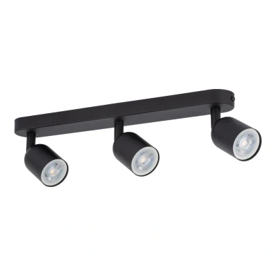 Image of Top Ceiling Spotlight Bar Black 3xGU10