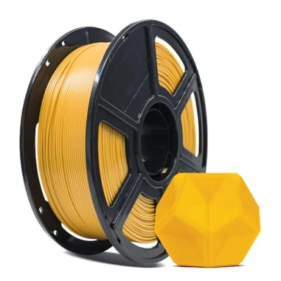 Image of FLASHFORGE 3D Printer Filament, PLA PRO Filament 1.75mm, 1KG Spool (2.2lbs), Dimensional Accuracy +/ 0.02mm for FDM Printers, Better Tenacity &amp; No Knotting (Gold)