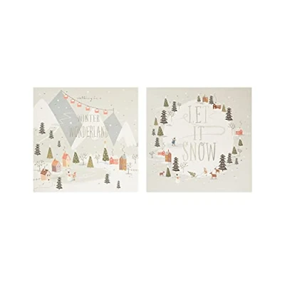 Image of Box of 10 Alpine Adventures NSPCC Charity Christmas Cards In 2 Designs