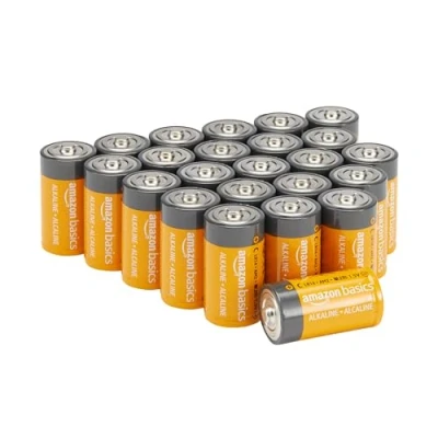 Image of Amazon Basics C Cell 1.5 Volt Everyday Alkaline Batteries, 24 Pack
