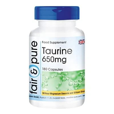 Image of Fair &amp; Pure® Taurine 650mg high dose Vegan 180 Capsules